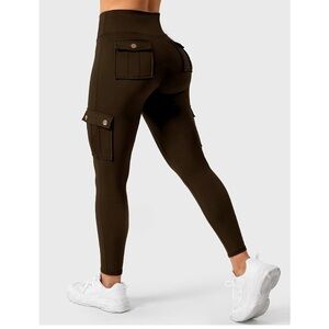 Women's Brown Cargo Leggings - Never worn